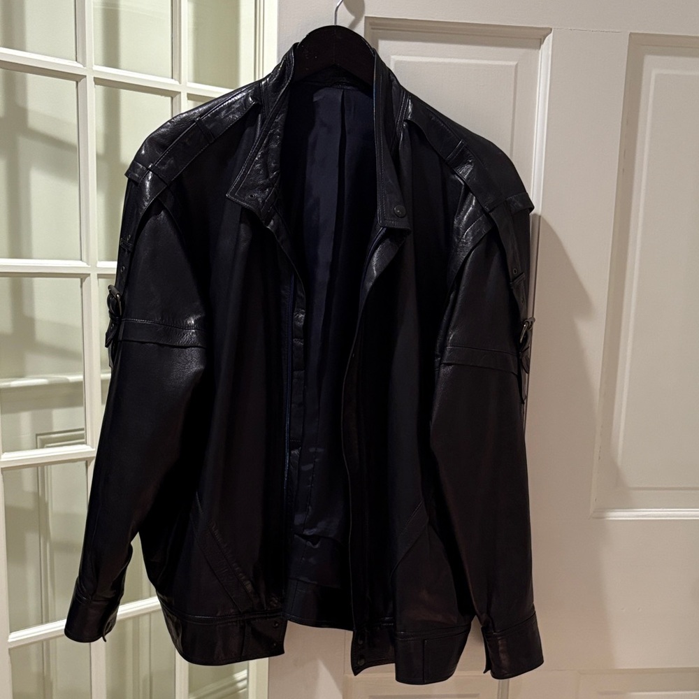 Men's Black Leather Jacket